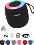 Favors Mini Rgb Işıklı Bluetooth Speaker Taşınabilir Ses Bombası Stereo Yüksek Kalite Hoparlör Ses Seviyesi
