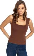 Işılda Kadın Crop Top Kahverengi Standart