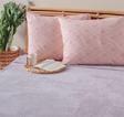 Mislina 2'Li Fuşya Pembe Desenli Yastık Kılıfı Pamuk Polyester 50X70