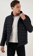 Buratti Dik Yaka Fermuarlı Cepli Slim Fit Şişme Erkek Mont 649002 LACİVERT