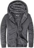 Buratti İçi Kürklü Kapüşonlu  Slim Fit Erkek Sweat 575708 ANTRASİT