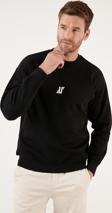 Buratti Regular Fit Bisiklet Yaka Pamuklu İçi Tüylü Yumuşak Şardonlu Erkek Sweat 5905405 SİYAH