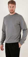 Buratti Pamuklu Relaxed Fit Bisiklet Yaka Erkek Sweat 5905453 AÇIK HAKİ