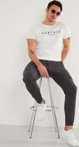 Buratti Baskılı Bisiklet Yaka Pamuklu Slim Fit Erkek T Shirt 541DPRTMNT24 BEYAZ