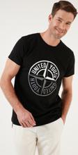 Buratti Baskılı Bisiklet Yaka % 100 Pamuk Slim Fit Erkek T Shirt 541PUSULA SİYAH