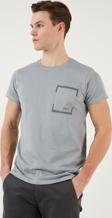 Buratti Bisiklet Yaka % 100 Pamuklu Slim Fit Erkek T Shirt 541REWORK AÇIK GRİ