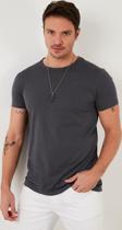 Buratti Bisiklet Yaka % 100 Pamuk Regular Fit Basic Erkek T Shirt 59020001 ANTRASİT