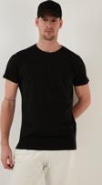 Buratti Bisiklet Yaka % 100 Pamuk Slim Fit Erkek T Shirt 541IFIT SİYAH