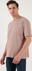 Buratti Pamuklu Rahat Kesim Tek Cepli Bisiklet Yaka Erkek T Shirt 5902642 PUDRA