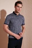 Buratti Pamuklu Slim Fit Düğmeli Erkek Polo Yaka T Shirt 646B3300 LACİVERT