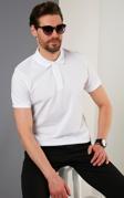 Buratti Regular Fit Pamuklu Düğmeli Erkek Polo Yaka T Shirt 5902326 BEYAZ