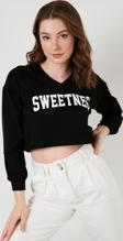 Lela Bayan Sweat 6001028 SİYAH