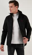 Buratti Suya ve Rüzgara Dayanıklı Kapüşonlu Softshell Erkek Mont 5855045 SİYAH