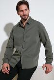 Buratti Streç Pamuklu Regular Fit Erkek Gömlek CF25W128861 HAKİ