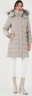 Lela Regular Fit Çıkarılabilir Kapüşonlu Fermuarlı Cepli Şişme Bayan Mont 497EMİLY TAŞ