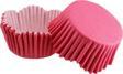 Cupcake Kalıbı Pet Kapsül Dalgalı Kek Kalıbı 65X38 MM (100 Adet)  Fuşya