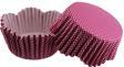 Cupcake Kalıbı Pet Kapsül Dalgalı Kek Kalıbı 65X38 MM (100 Adet)  Mor Küçük Puanlı