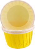 Cupcake Kalıbı Büyük Boy Düz Renk  62*40 MM (100 Adet)  Sarı