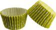 Cupcake Kalıbı Pet Kapsül Kek Kalıbı 48X34 MM (100 Adet)  Puantiyeli  Sarı