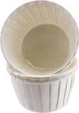 Cupcake Kalıbı Minik Boy Düz Renk  38*30 MM (100 Adet)  Beyaz