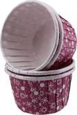 Cupcake Kalıbı Orta Boy 50*39 MM KAR DESENLİ (100 Adet)  Mor
