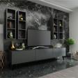 MobilyaFırsat Ideal Tv Ünitesi Duvar Raflı Q7802-4 Antrasit