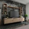MobilyaFırsat Ideal Tv Ünitesi Duvar Raflı Q7808-3 Çırağan