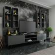 MobilyaFırsat Ideal Tv Ünitesi Duvar Raflı Q7801-4 Antrasit