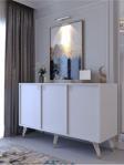 Myniture Home & Living Festival Konsol Gk2005-1 Gold Parlak Beyaz