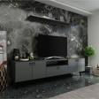 MobilyaFırsat Ideal Tv Ünitesi Duvar Raf Ve Duvar Dolaplı Q7027-4 Antrasit