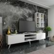 MobilyaFırsat Ideal Tv Ünitesi Ve Duvar Rafıq7000-1 Beyaz