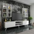 MobilyaFırsat Ideal Tv Ünitesi Duvar Rafı Q7001-1 Beyaz