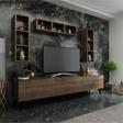 MobilyaFırsat Ideal Tv Ünitesi Duvar Rafı Q7007-2 Ceviz