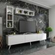 MobilyaFırsat Ideal Tv Ünitesi Duvar Rafı Q7004-1 Beyaz