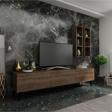 MobilyaFırsat Ideal Tv Ünitesi Duvar Rafı Q7003-2 Ceviz