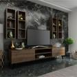 MobilyaFırsat Ideal Tv Ünitesi Duvar Rafı Q7001-2 Ceviz
