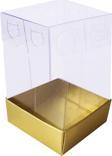 Asetat Kutu Altı Karton 5X5X8 CM (50 Adet)  Gold