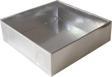 Asetat Kutu Altı Karton 7X7X2.2 CM (50 Adet)  Gümüş