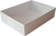 Asetat Kapaklı Karton Kutu 9x12x3 CM (25 Adet)  Beyaz