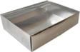 Asetat Kapaklı Karton Kutu 9x12x3 CM (25 Adet)  Gümüş