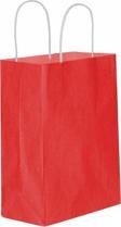 Kağıt Hediye Çantası Düz Renk Büyük Boy 25X31 CM (25 Adet)  Kırmızı
