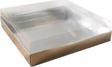 Asetat Kapaklı Karton Kutu Havlu Kutusu 20X20X5  CM (10 Adet)  Gümüş