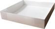 Asetat Kapaklı Karton Kutu Havlu Kutusu 25X25X5 CM (10 Adet)  Beyaz