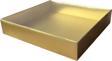 Asetat Kapaklı Karton Kutu Havlu Kutusu 25X25X5 CM (10 Adet)  Gold