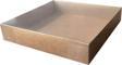 Asetat Kapaklı Karton Kutu Havlu Kutusu 25X25X5 CM (10 Adet)  Kraft