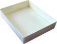 Asetat Kapaklı Karton Kutu Mermer Desenli 12X15X3 CM (10 Adet)  Krem