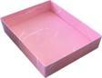 Asetat Kapaklı Karton Kutu Mermer Desenli 12X15X3 CM (10 Adet)  Pembe