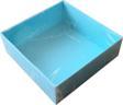 Asetat Kapaklı Karton Kutu Mermer Desenli 8X8X3 (50 Adet)  Mavi