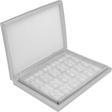 Karton Çikolata Kutusu 24 lü Separatörlü 23.4X31.5 CM  Gümüş
