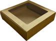 Karton Kutu Pencereli  Havlu Kutusu 20X20X5 (10 Adet)  Kraft